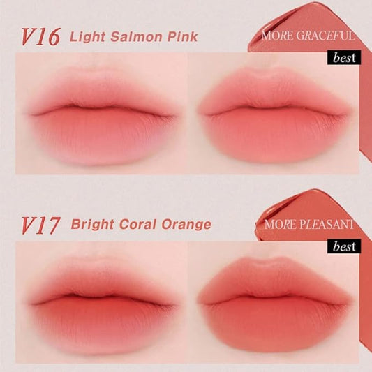 BBIA Last Velvet Tint - Soft & Creamy Matte Finish Lip Stain, Blur Effect with Velvety Texture, Long-Lasting, High Pigment, Lightweight, Non-Drying, Vegan, Korean Lip Makeup (V20 MORE MATURE)