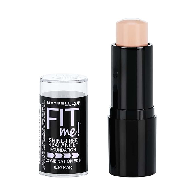 Maybelline New York Fit Me Shine Free Stick Foundation, Porcelain [110] 0.32 Ounce