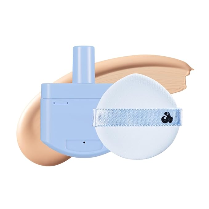 [Unleashia] Babe Skin Baby Blue Cushion Re-Feel #Foundation #Cushion Foundation #Base Make-up (Re-Feel 23N Cuddly, 0.52 Fl Oz)