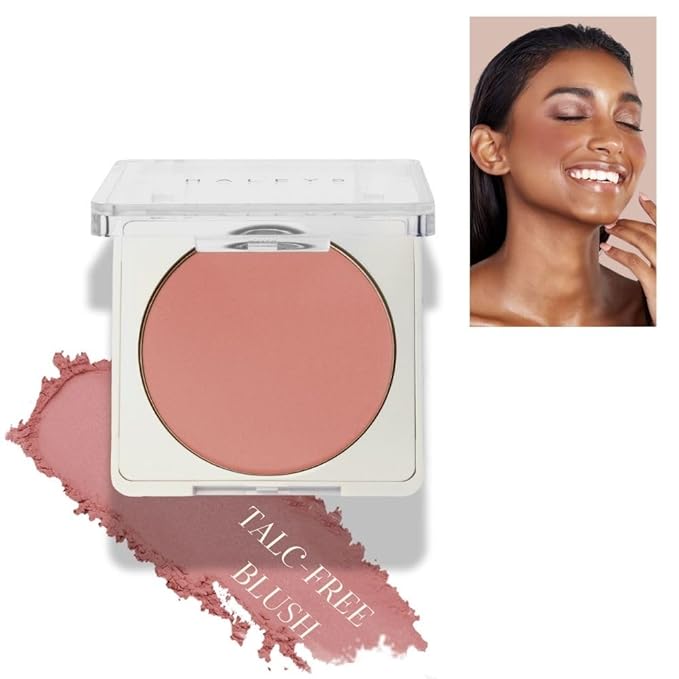 HALEYS Re-pop Smoothing Powder Blush (Love Bite) - Pigmented, Easy Blending, Longwear, Buildable, Talc-Free, V + CF
