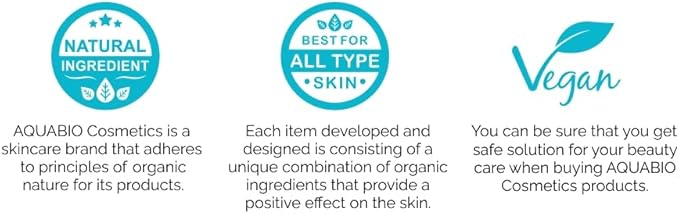 AquaBio Organic Hydrating Toner with Rose Water & Aloe Vera, Moisturizing Toner for Dry Skin, Vegan & Alcohol-Free, Calming & Nourishing, Gentle & Balancing, Purifying & Brightening Formula 6.75 Oz