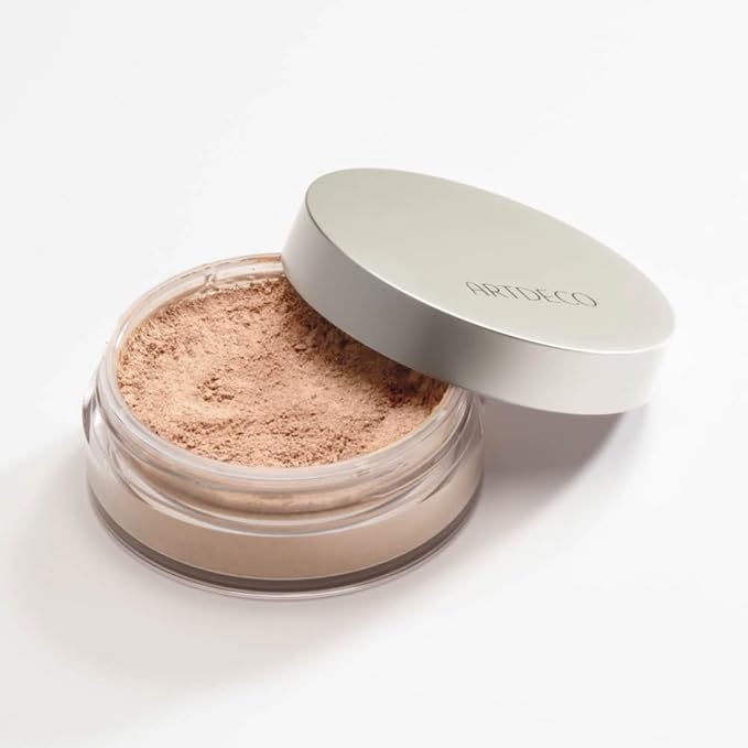 ARTDECO Mineral Powder Foundation - natural beige – loose setting powder for a smooth finish - medium coverage - perfect for sensitive & oily skin - makeup with zinc & magnesium - vegan-0.53 Oz