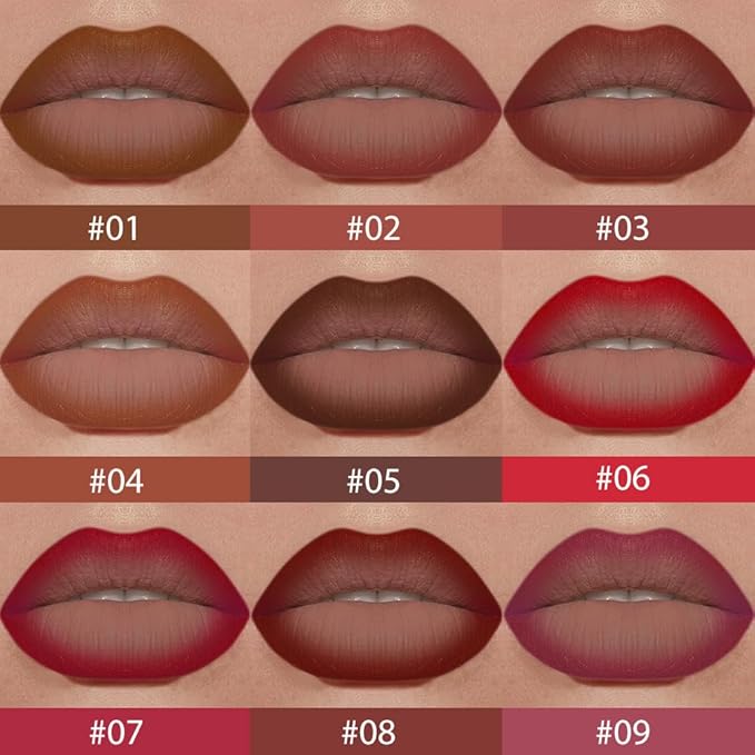 BINGBRUSH 2-in-1 Gradient Lip Liner & Lipstick Combo,Matte Longwear Waterproof Lip Pencil with Cone Tip,Smudge Proof Crayon for Flawless Ombre Contour,Women's Long Lasting Makeup Set (09#-Mauve)
