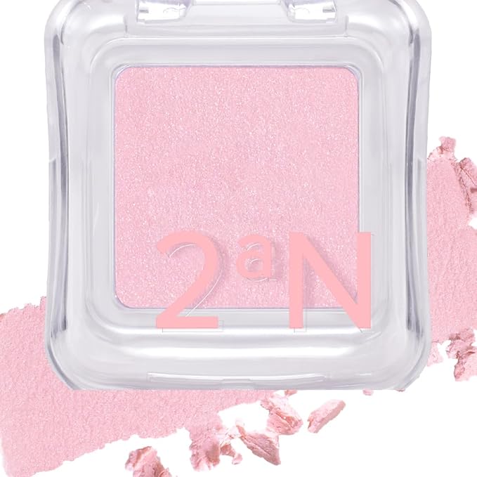 2aN Pure Glash Highlighter – Glass-Like Sheen Powder Highlighter for a Natural, Radiant Glow | Buildable, Long-Lasting, Lightweight Formula (MERMAID, 0.8oz)
