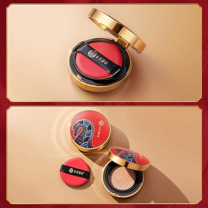 zeesea [Palace Identity Air Cushion BB Cream Moisturizing Foundation Waterproof Concealer Long Lasting Brighten Makeup Natural Cover (N03#Natural)