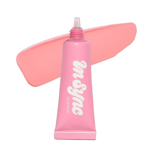 Half Caked In Sync Liquid Blush - Pigmented, Long-Lasting, Multi-Use Liquid Color - Lightweight, Natural Finish - Fragrance-Free, Clean, Vegan & Cruelty-Free, 15ml (Maybe Baby)