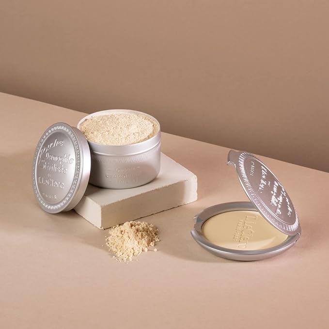 T. LeClerc Loose Facial Powder - Face Makeup Setting Powder Longwear, Blendable Mineral Minimizes Pores & Perfects Skin Tones Blurs Fine Lines Foundation, Concealer, Smoothes, Mattifies (Camelia)