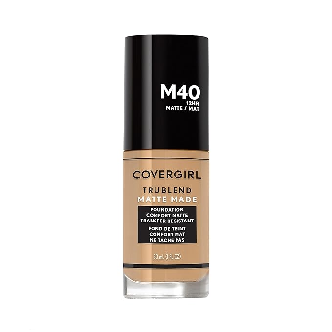 Covergirl Trublend Matte Made Liquid Foundation, T10 Golden Amber, 1 Fl Oz (Pack of 1)