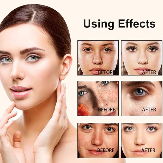 2 IN 1 Double Head Foundation Stick, Portable Makeup Color Changing Concealers, Hydrating Lightweight Foundation Stick with Brush