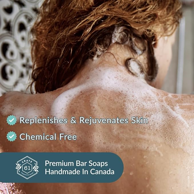 Handmade in Canada, Plant Based Natural Bar Soap Cold Pressed For Face & Body, w/Premium Essential Oils, For Men & Women 3 Pack (Ginger Cardamom)