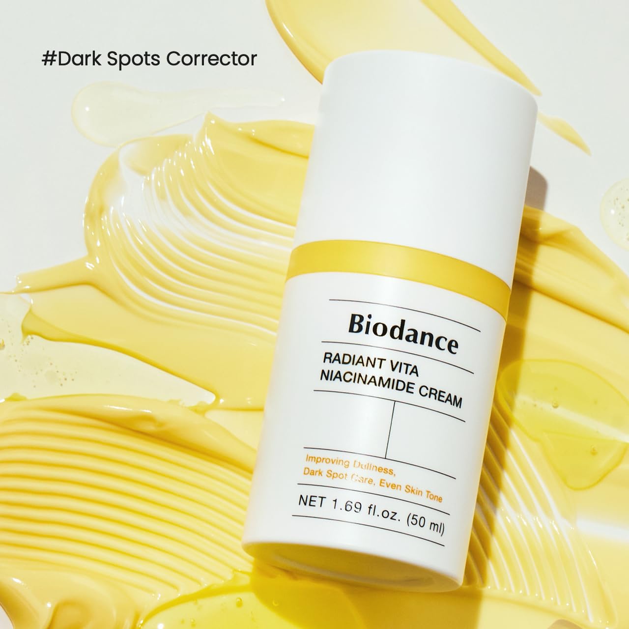 BIODANCE Radiant Vita Niacinamide Cream, Brightening, Dark Spot Correcting Facial Moisturizer, Korean Skincare, Stocking stuffers for teen girls | 1.69 fl.oz, 50ml