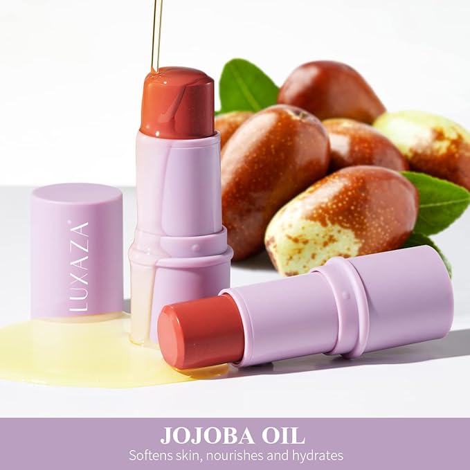 3PCS Cream Blush Lip Stick Makeup Set for Girls and Women #T Blush Set