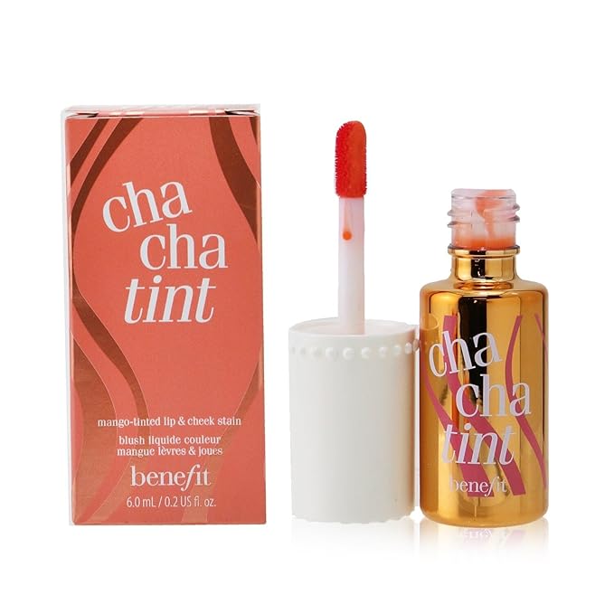 Benefit Cha Cha Tint Mango-Tinted Lip & Cheek Stain, 0.2 Ounce