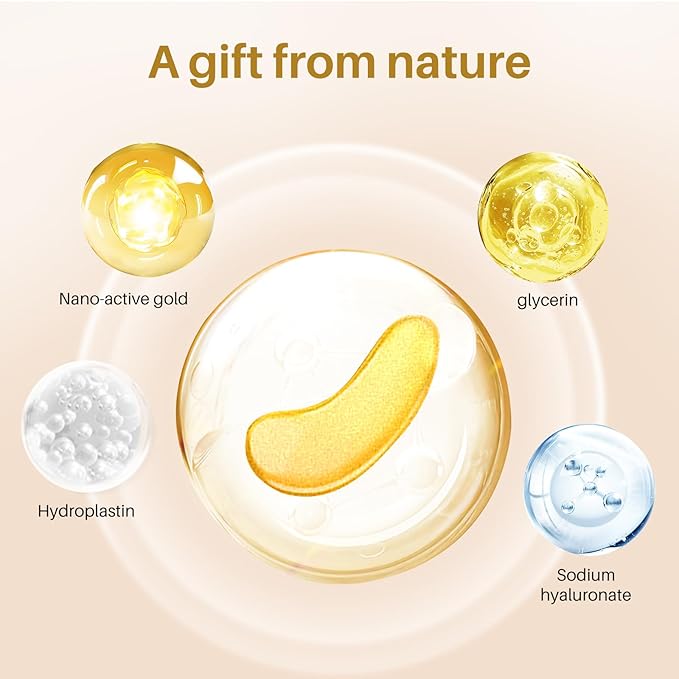 30 Pairs 24K Gold Under Eye Patches – Hydrating Eye Masks for Puffy Eyes & Dark Circles, Ideal for Women’s Beauty, Travel, & Gifts