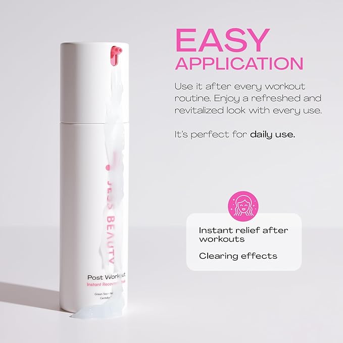 JESS BEAUTY | Face Moisturizer Gel Mask Post Workout with Niacinamide & Centella Asiatica | Skin Care Revitalizing 1.7 fl oz