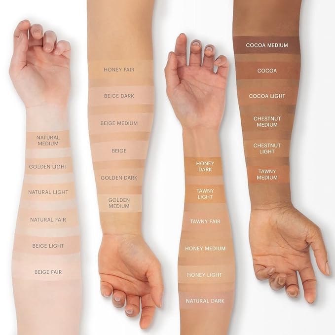 Glo Skin Beauty Pressed Base Powder Foundation Makeup (Golden Dark) - Flawless Coverage for a Radiant Natural, Second-Skin Finish