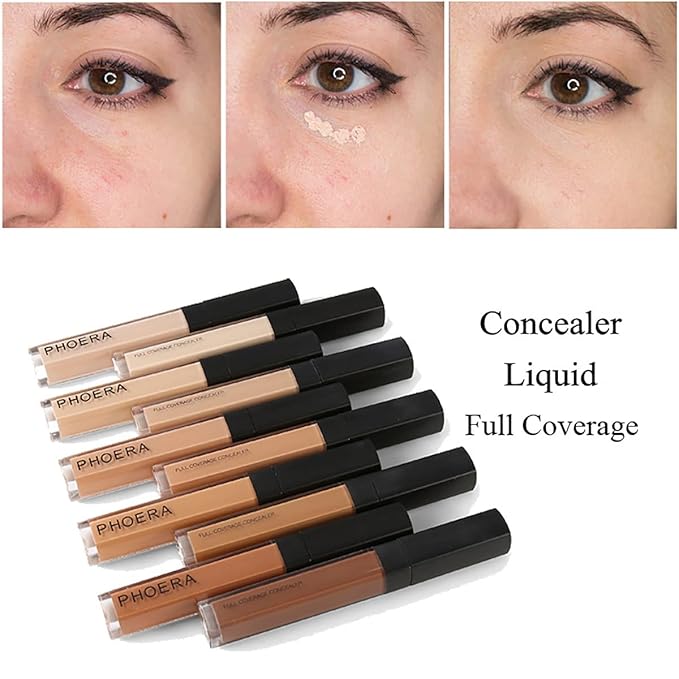2PC Foundation Makeup&Liquid Concealer,Naturally Liquid Foundation,Full Coverage Mattle Oil-Control Concealer,Multi-Use Makeup Concealer for Acne,Dark Circles(A104+104, 30ml+3ml)