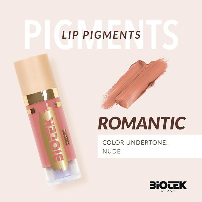 Biotek Lip Pigment for Permanent Makeup - Light Brown Color for Lip - Made in Italy - Romantic 0,61 fl.oz.