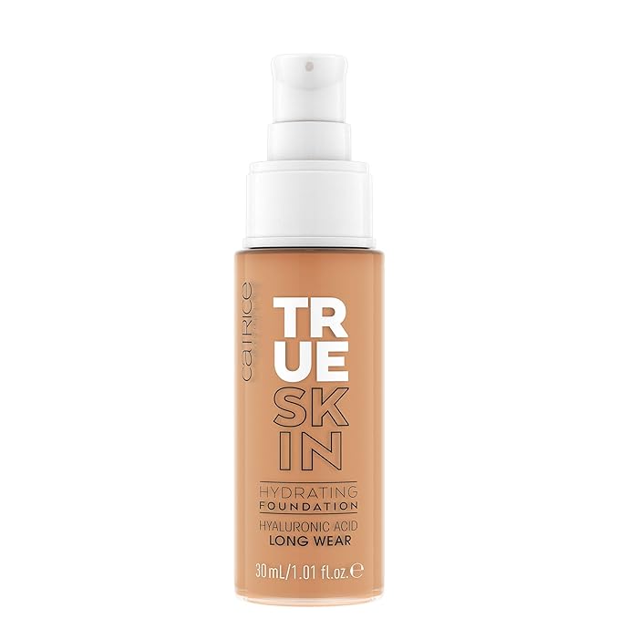 Catrice | True Skin Hydrating Foundation | Lightweight Buildable Coverage with Hyaluronic Acid and Watermelon Seed Oil | Vegan & Cruelty Free (070 | Warm Caramel)