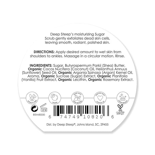 Deep Steep Sugar Scrub, 8oz (Brown Sugar Vanilla)