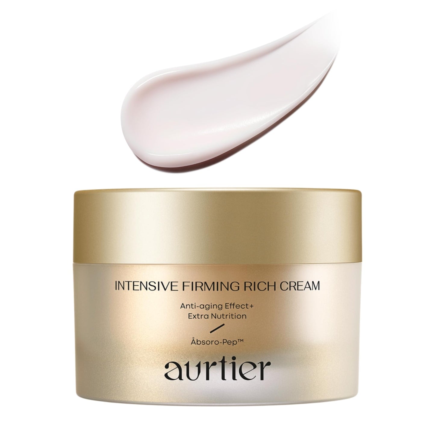 aurtier Intensive Firming Rich Cream, Anti-Aging Moisturizer with Collagen Peptides EGF Hyaluronic Acid for Wrinkle Smooths, Firming, Lifting & Deep Hydration 1.69 Oz
