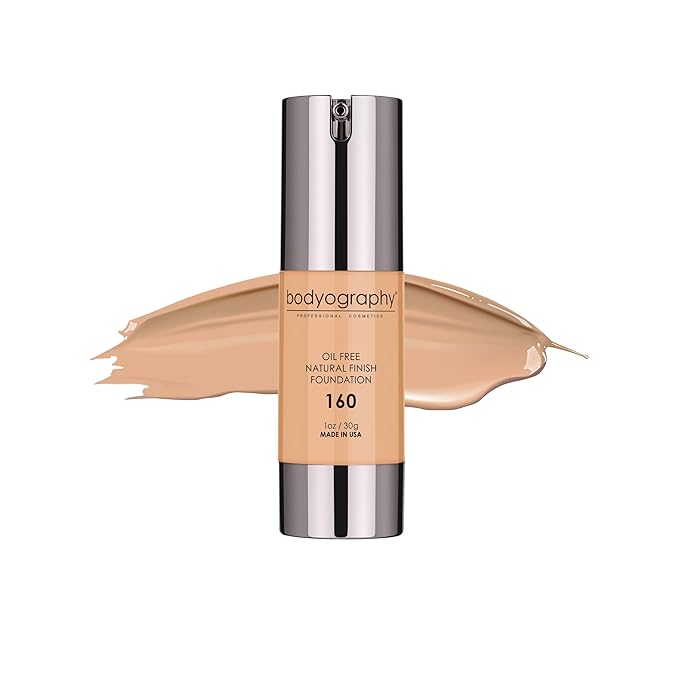 Natural Finish Foundation - 160 Medium Neutral by Bodyography for Women - 1 oz Foundation