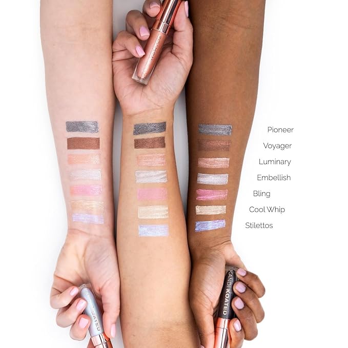 Kandi Koated Luster Liquid Metal Eyeshadow [Pioneer] Liquid Eye Paint with Shimmery Finish | Rich Colors, Paraben-Free, Cruelty-Free Eyeshadow | Beauty & Makeup