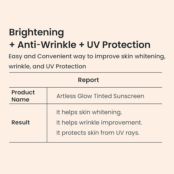 HEIMISH Artless Glow Tinted Sunscreen, Multipurpose Makeup Base, Primer, Highlighter, Lightweight, Non-greasy, Hydrating, Natural Finish with SPF 50+ PA+++, 1.35fl.oz/40ml, Shine Beige