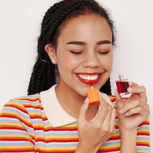 ETUDE Dear Darling Water Tint - Orange Ade (9g) | Vivid Color Lip Stain with Moisturizing Weightless & Non-sticky Finish Lip Stain | Smudge-proof Lip Tint | Korean Makeup, Kbeauty