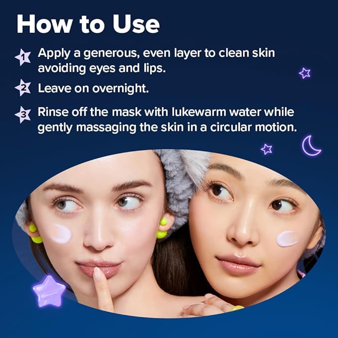 I DEW CARE Night Sleeping Mask - Resting Bliss Face | Calming Overnight Mask for Soothing & Balanced Skin, Korean Skincare for a Calm, Radiant Complexion, 2.02 FL Oz (60 ml)