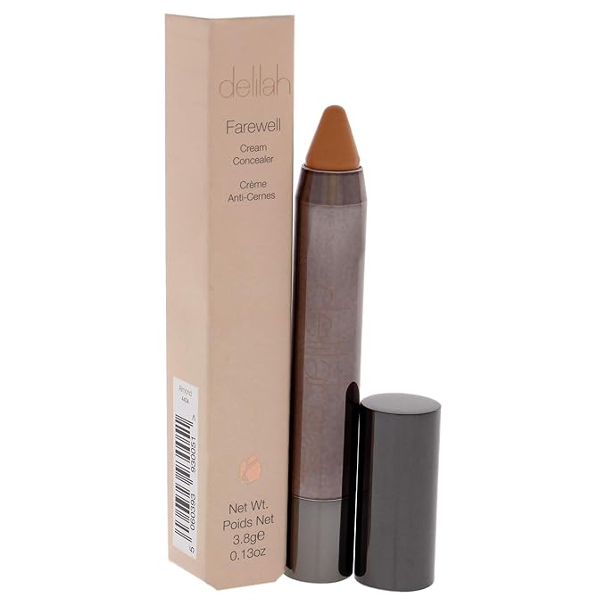 Almond Cream Concealer, Full Coverage, Hyaluronic Filling, Moisturizing, Creamy, Smoother, Softer Color Correcting Face Makeup, Cruelty Free, 0.13 Oz