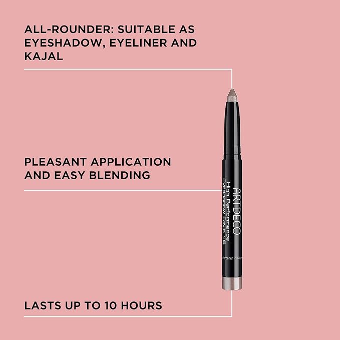 ARTDECO High Performance Eyeshadow Stylo – Benefit Pearl Brown N°16 – 3in1 Stick: Eyeshadow, Eyeliner & Kajal – Glides On & Blends Easily – Up to 10 Hours of Wear – Eye Makeup – Pencil – 0.04 Oz