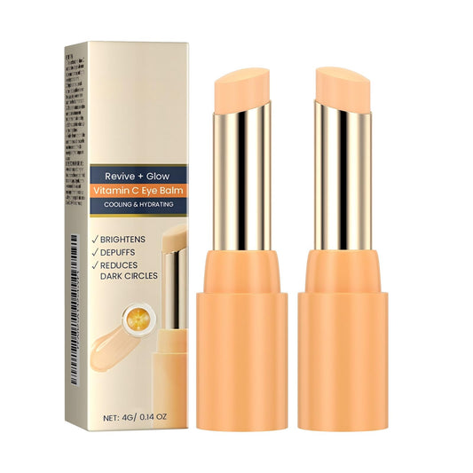 F FENG PEI Revive Glow Vitamin C Eye Balm, Vc Anti-Wrinkle Eye Serum Oil, Hydrating Eye Cream,Improve Dark Circles, Reduces Puffiness - 2Pcs
