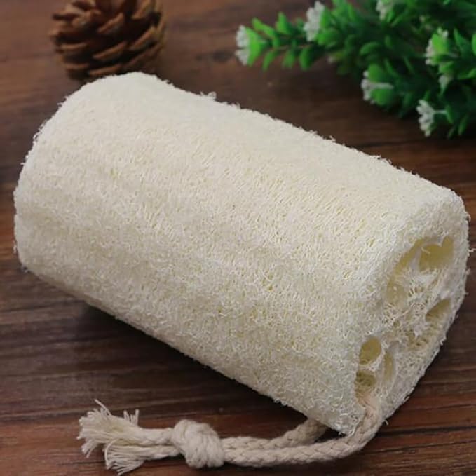 2 Pcs 15cm Natural Loofah Sponge Large Exfoliating Loofah Deep Clean Loofah Bath Shower Loofah Body Scrubber Exfoliator Long Spa Loofah Skin Care Loofah for Men Women