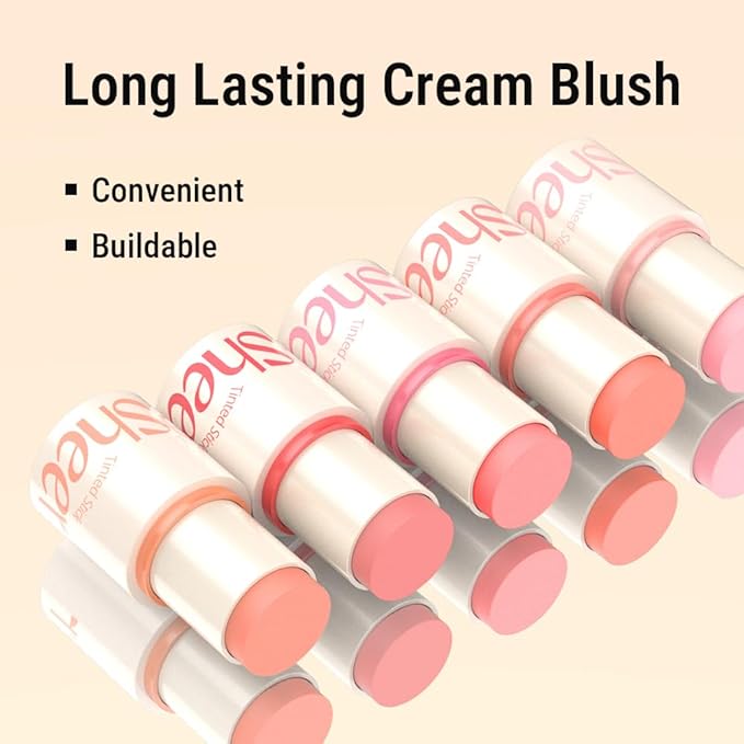 SHEER STICK BLUSH, 3 in 1 Multi stick, moisturizing, creamy, lightweight, versatile, easy to use on the go, blends effortlessly, 6g 0.2 Oz (01 BLOSSOM, 0.2 Oz)