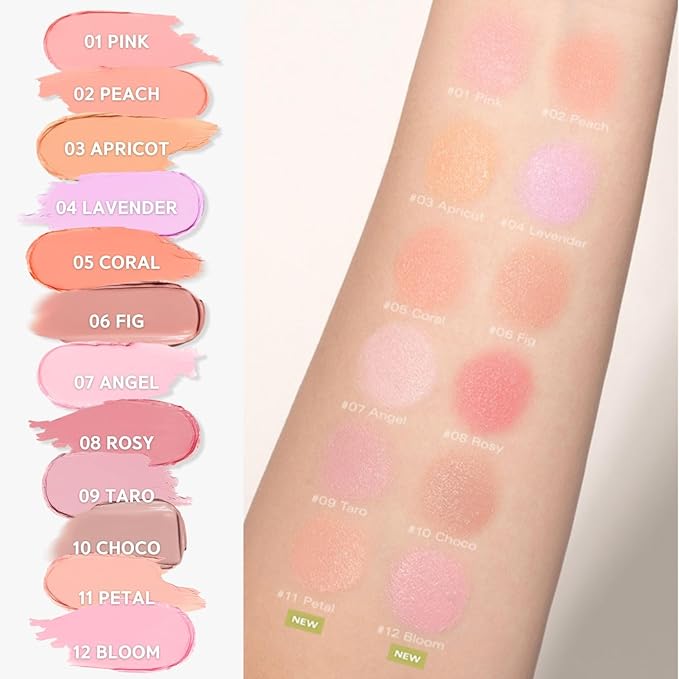 BBIA Ready To Wear Downy Cheek Cream Blush - Creamy Blendable & Buildable Blush Dewy Texture & Matte Finish High Pigment Longlasting Lightweight Natural Face Makeup (11 DOWNY PETAL)