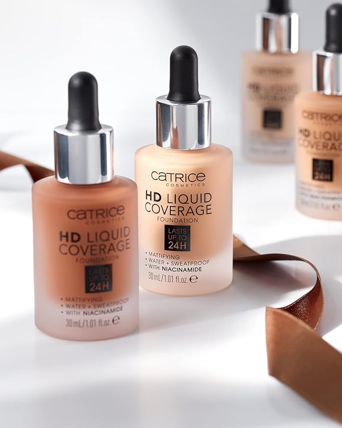 Catrice | HD Liquid Coverage Foundation | Flawless, High Coverage | Vegan & Cruelty Free (044 | Deeply Rose)