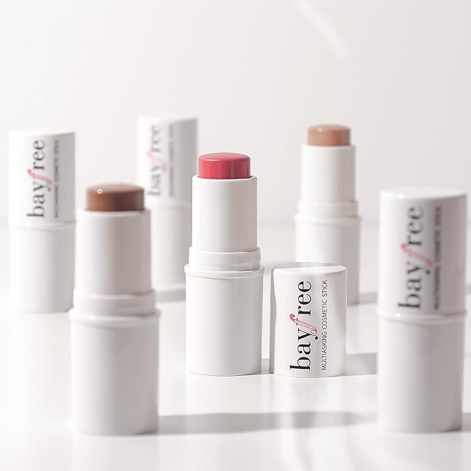 3 PCS Makeup Cream Contour Stick Set, Highlighter Stick & Bronzer Stick & Blush Stick, Long Lasting, Natural Face Contour, Dewy & Matte Finish, Multi Stick Trio for All Skin