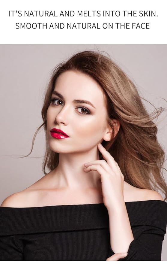 Multi-Use Makeup Blush Stick, Cream Blush Stick, Tinted Solid Moisturizer Stick for Cheek & Eyes & Lips, Waterproof Natural Nude Makeup, Suitable for All Skin (2#Hot Red)