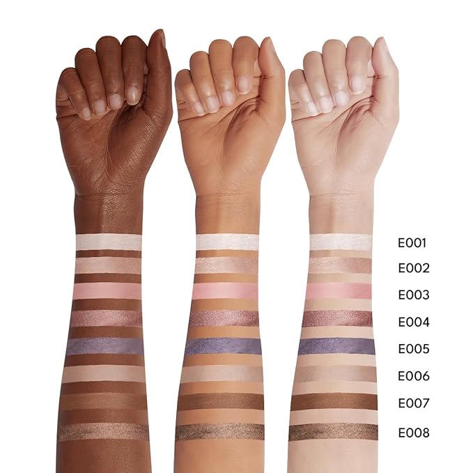 8PCS Neutral Eyeshadow Stick Set Metallic Shimmer Matte Cream Eye Shadow Eyeliner Brightener Pencil Crayon - Neutral Brown