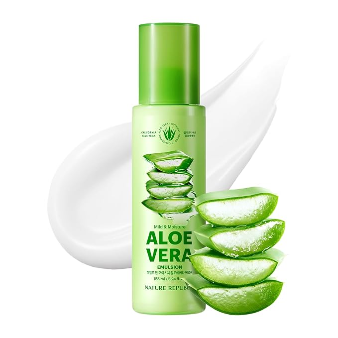 Nature Republic Soothing Moisture Aloe Vera Gram 1 (5.24oz, Emulsion(NEW Ver.))