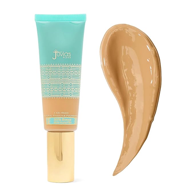 Juvia's Place I Am Magic Natural Radiance Foundation - 520Tangier - Full Coverage Liquid Foundation Makeup for Dry, Mature, Aging, and Combination Skin - Lightweight Longwear Base with Radiant Finish