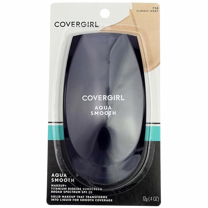 Cover Girl 45834 710clsivr Classic Ivory Aqua Smoothers Make Up