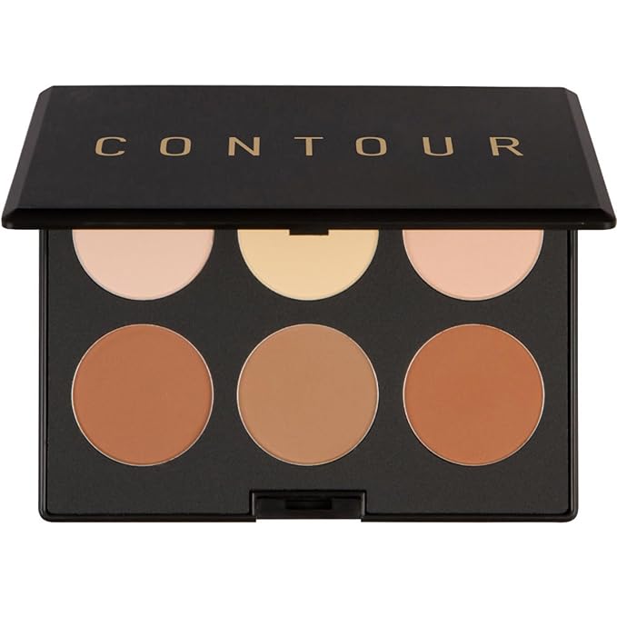 Elizabeth Mott Bronzer Contour Palette with Highlighting Powder – 6 Blendable Shades for Natural Glow – Long-Lasting, Lightweight, Cruelty-Free & Paraben-Free Makeup Contouring Kit for All Skin Tones
