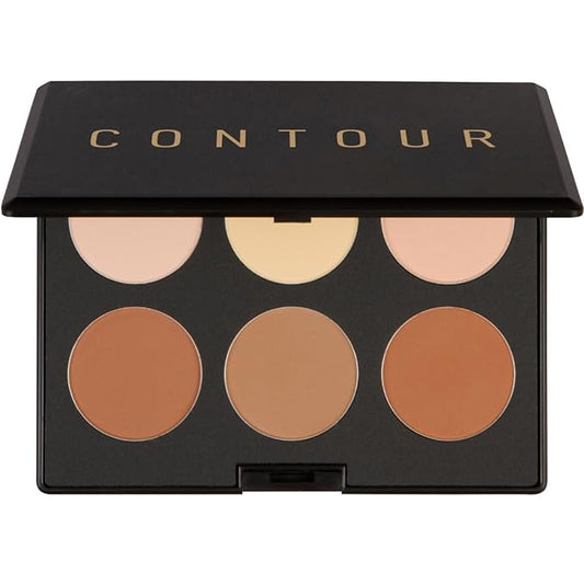 Elizabeth Mott Bronzer Contour Palette with Highlighting Powder – 6 Blendable Shades for Natural Glow – Long-Lasting, Lightweight, Cruelty-Free & Paraben-Free Makeup Contouring Kit for All Skin Tones