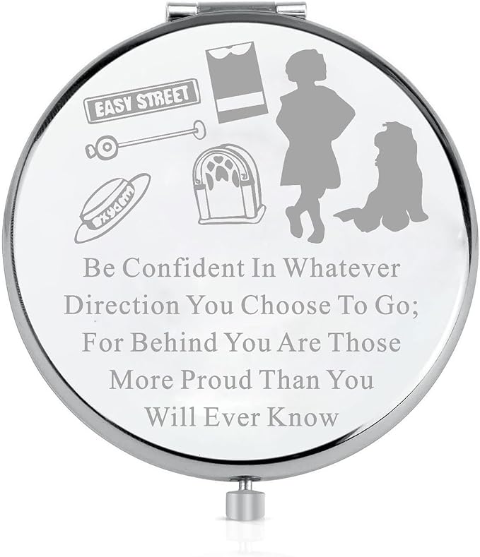 LQRI Pocket Mirror Orphan Gift Musical Makeup Mirror Gift Drama Theatre Gift