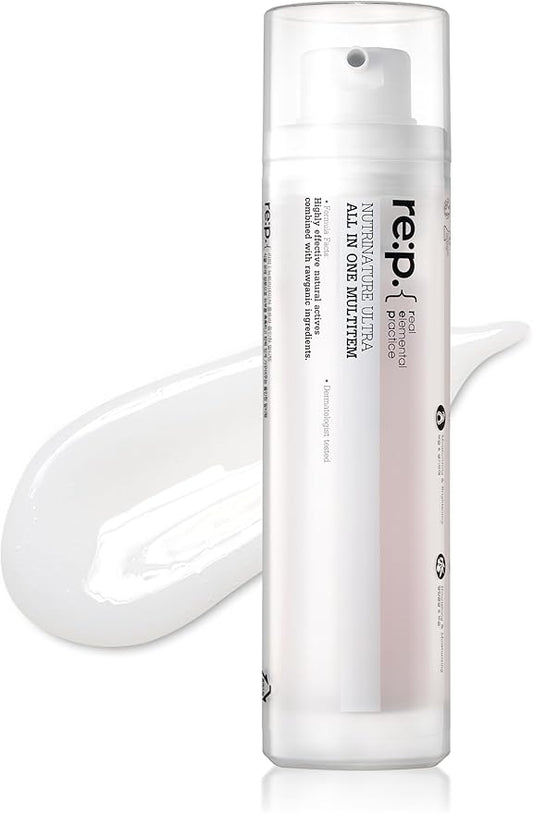 [K-Beauty] Neogen RE:P Nutrinature All-in-One Multitem | Vegan Hypoallergenic Moisturizer Face Cream Combining Toner, Essence & Emulsion 3.38 fl oz