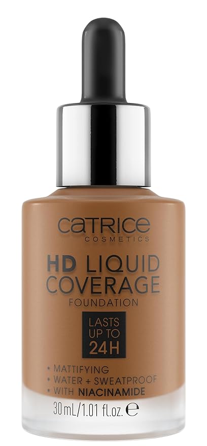 Catrice | HD Liquid Coverage Foundation | High & Natural Coverage | Vegan & Cruelty Free (090 | Espresso Beige)