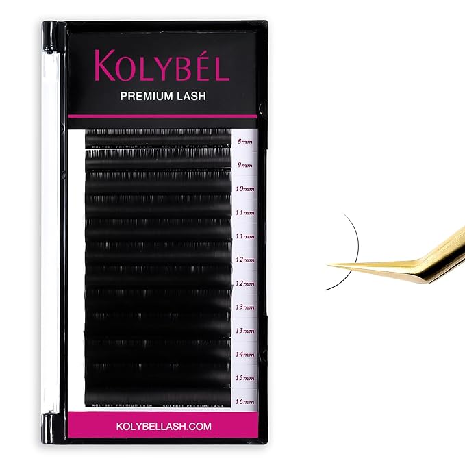 Premium Eyelash Extensions 0.15 CC Curl 15mm Single Tray Premium Individual Lash Extensions, Silk Volume & Classic Lashes Soft Matte Dark Professional Eyelashes Extension Salon Use(0.15-CC-15mm)