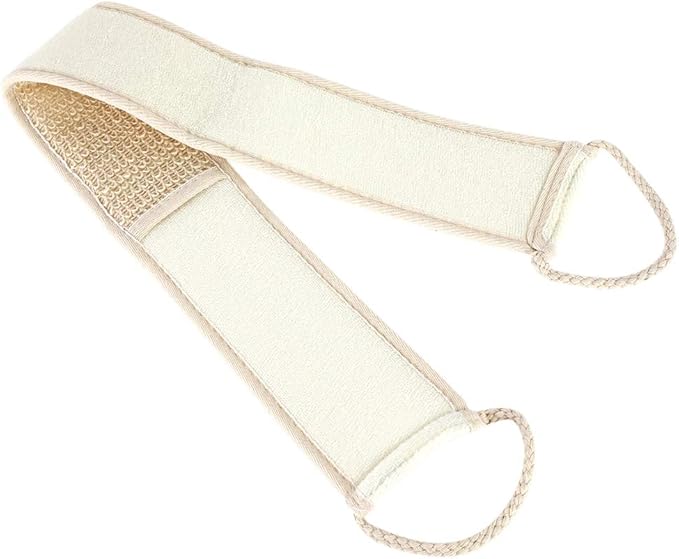 Back Scrubber for Shower Exfoliating Back Cloth Body Extended Length Scrubber Towel Exfoliating Stretchable Pull Strap Wash Cloth for Bath Body Scrub Washcloth